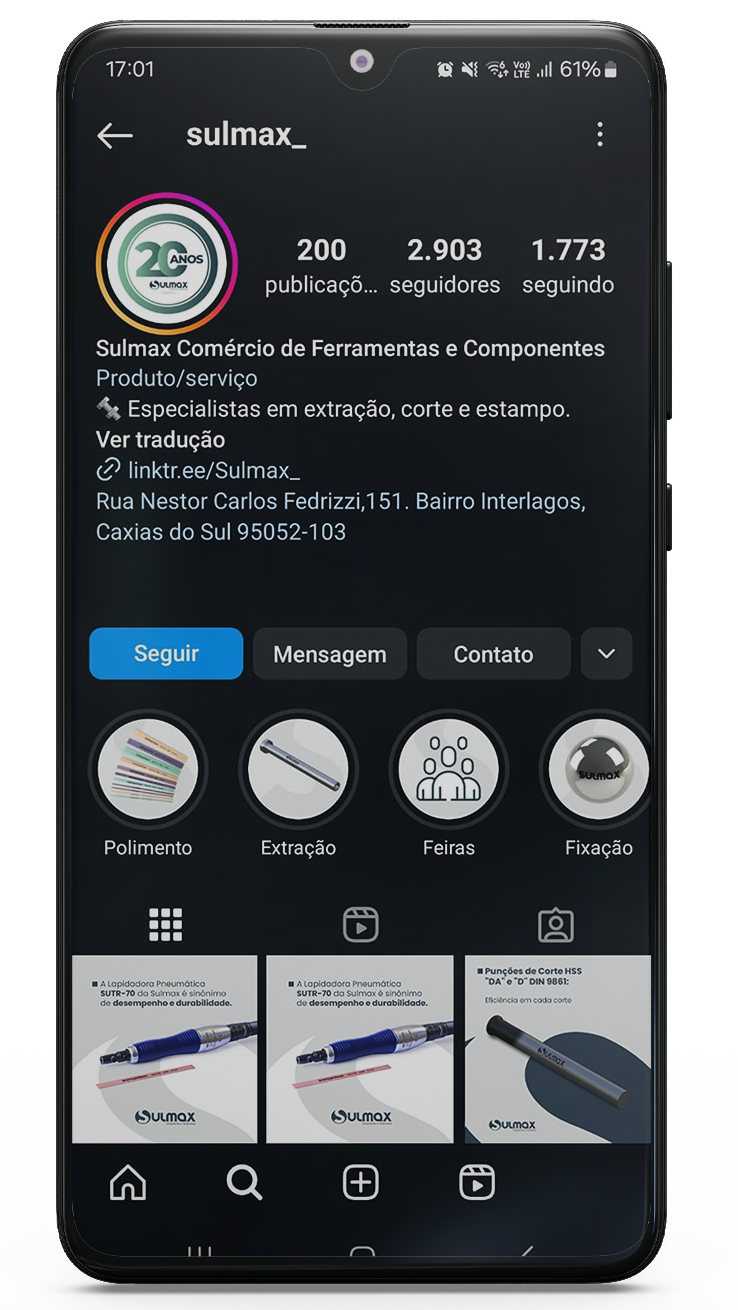 Nos acompanhe nas redes sociais